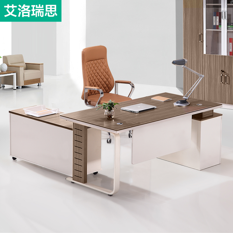 Office furniture Shenzhen boss table minimalist Hyundai President's big class desk manager table manager table owner desk chair