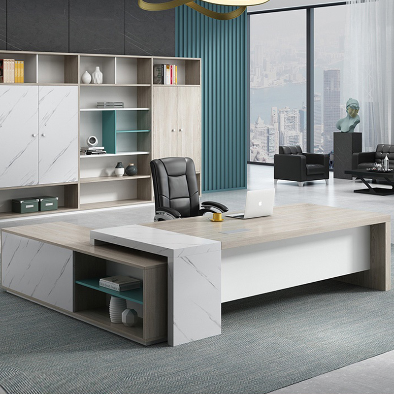 Desk boss table presidents table minimalist Hyundai boss Desk Chair Combo single Grand Bandstand Office furniture