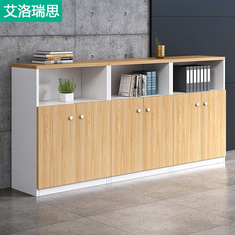 Office furniture cabinet Wooden Information Cabinet File Cabinet Containing Short Cabinet Office Bookcase Storage Tea Water Cabinet