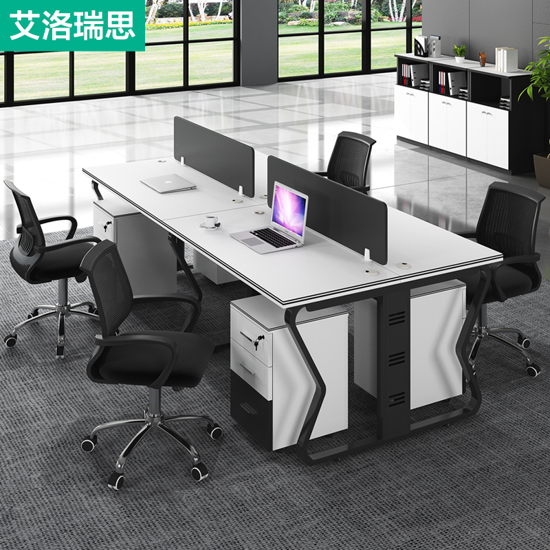 Staff Desk Brief Hyundai 2 4 6 People with office furniture Working position Employee table desk chair combination