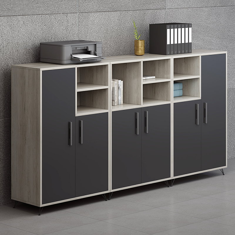 Guangzhou office furniture filing cabinet bookcase low cabinet office cabinet data cabinet wooden office file cabinet storage