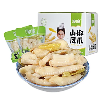 咚咚大牌泡椒凤爪山椒鸡爪酸辣味25.8元380g