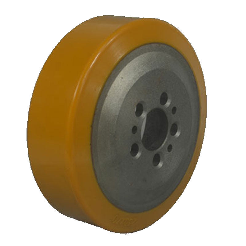 Factory direct sale polyurethane electric stacker drive rubber lagging wheels