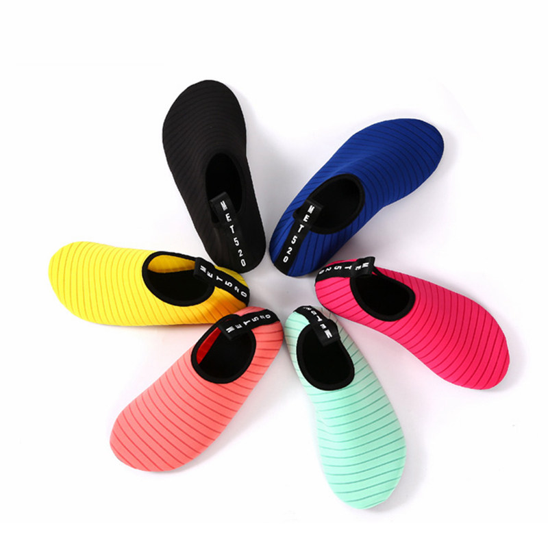 Diving shoes adult beach shoes men and women wading anti-slip socks children snorkeling swimming shoes barefoot running yoga soft shoes