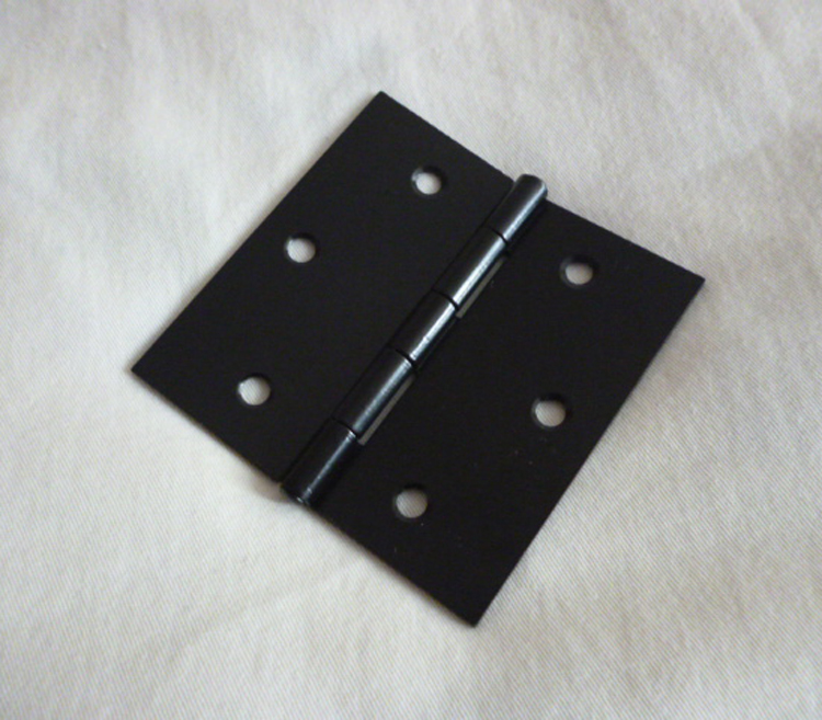 Coastlines 3 inches thickened widening furniture door hinge Black electrophoresis square hinge thickness 1 5 mm