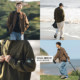 Lu Xiaohu trendy brand high-end long-sleeved shirt men's spring and autumn new Japanese style loose work shirt casual jacket