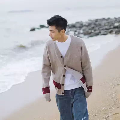 Lu Xiaohu original Japanese Tide brand sweater men's cardigan autumn trend couples loose casual sweater coat tide