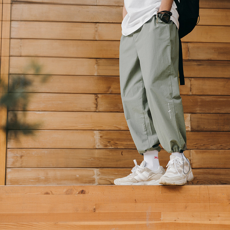 Lü Petty Tiger Days Ensemble Retro Summer Pants Men Sports 90% Pants Thin trendy loose casual bunches pants men