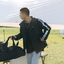 Lu Xiaohu original autumn webbing coach jacket mens Tide brand small high collar assault clothing Joker hooded windproof jacket