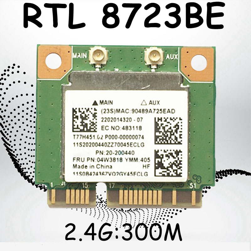 Original ThinkPad E440, E540 S440 S540 Wireless Network Card Rtl8723Be 04W3818