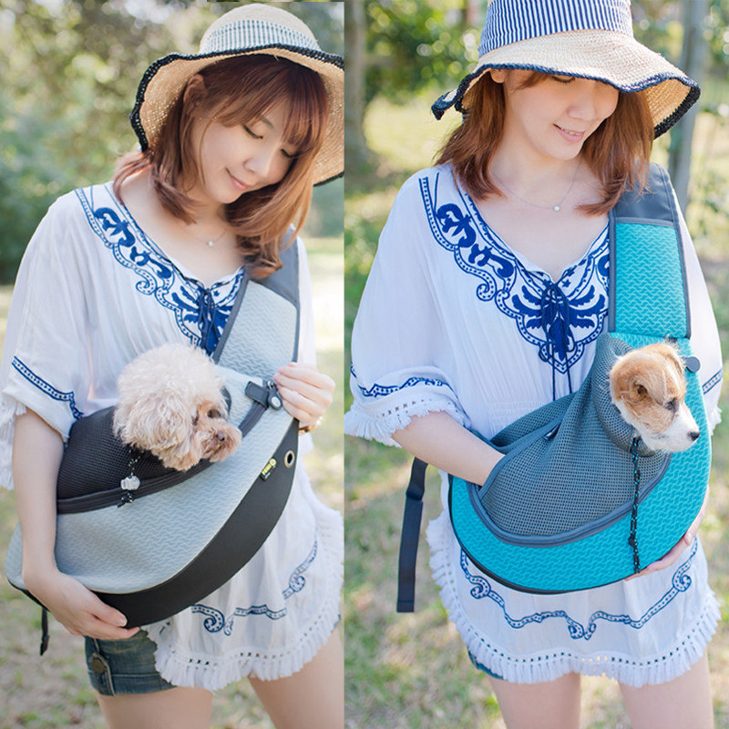 Crazy Claw Pooch Pooch Bag Pet Bag Out of Portable Cat Bag Dog Bag Double Shoulder Sketched Teddy Dog Bag Pet Bag