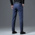 Quần kẻ sọc nam giản dị 2020 quần mới lỏng lẻo kinh doanh quần nam trung niên cha dài mùa xuân - Crop Jeans
