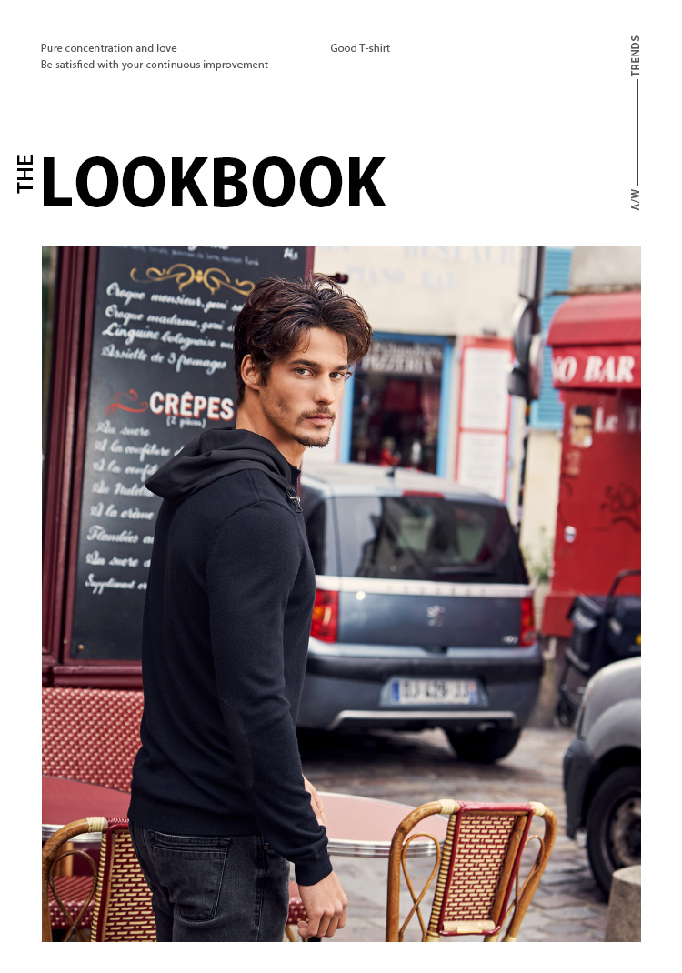 Áo sơ mi nam dài tay áo thun cardigan áo len nam có mũ Half Zip nam cardigan nam BT995 - Cặp đôi áo len áo len nam trung niên