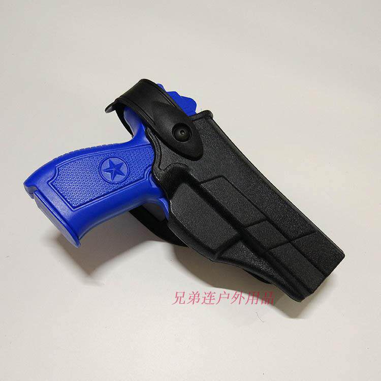 92 pistol holster tactics quick-dial holster waist anti-robbery plastic steel film and television props COS toy M1911 sofa Lilan