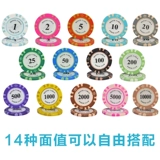 Texas Hold'em Chip Coin Set Mahjong Chess Room Special Chip Card Pice Points Carp Card Card