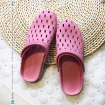 Baotou dual-use womens sandals slippers slippers breathable hole shoes rubber outdoor kitchen leisure beach plastic mesh shoes summer