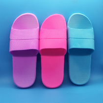 Fashionable home slippers for lovers indoor bath and sandals casual flip-flops plastic non-slip square Special