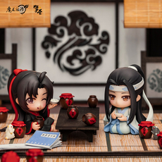Игрушка-аниме 擎苍正版魔道祖师q蓝忘机魏无羡浴衣款q版手办动漫周边预定含特典
