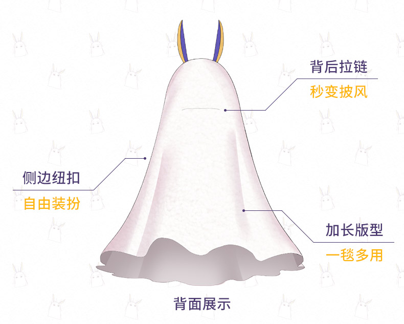 Phim hoạt hình hai nhân dân tệ anime xung quanh Nitto Kris người quen áo choàng flannel áo choàng chăn fgo sticker gấu trúc