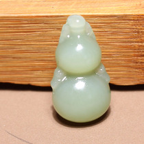 Shocked by dialect Hetian jade boutique wearable Russian pink blue jasper Fulu gourd small pendant pendant N