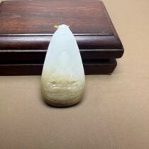 I was shocked by the dialect specialty Xinjiang Qiemo sugar white jade Guanyin pendant S