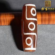 Crazy dialect quality Tibetan specialties high oil patina nine-eyed dzi beads agate beads versatile accessories R6