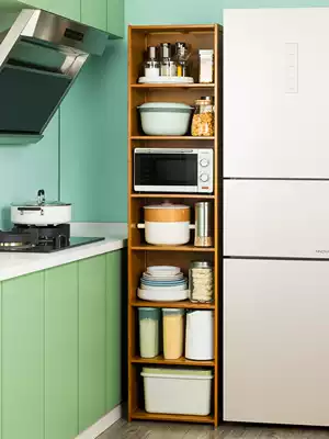 Nanzhu storage cabinet kitchen slit shelf floor multi-layer living room dressing room narrow gap integral cabinet simple bookshelf