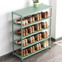 Shoe rack simple sub-door home home beautiful economical storage artifact shelf stainless steel small shoe cabinet