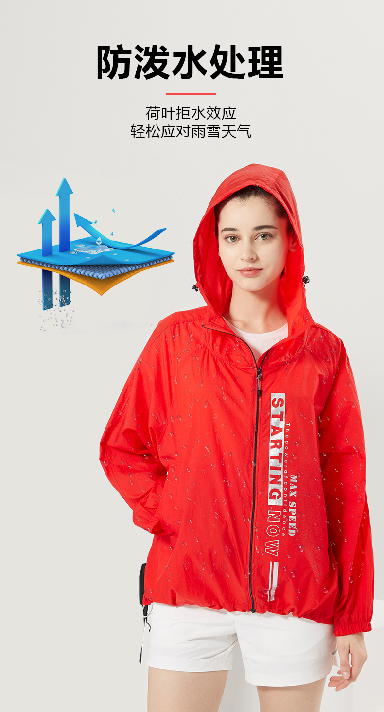 思凯乐 男女款户外防晒皮肤衣  UPF50+ 图9