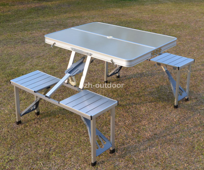 aluminium folding table and chairs