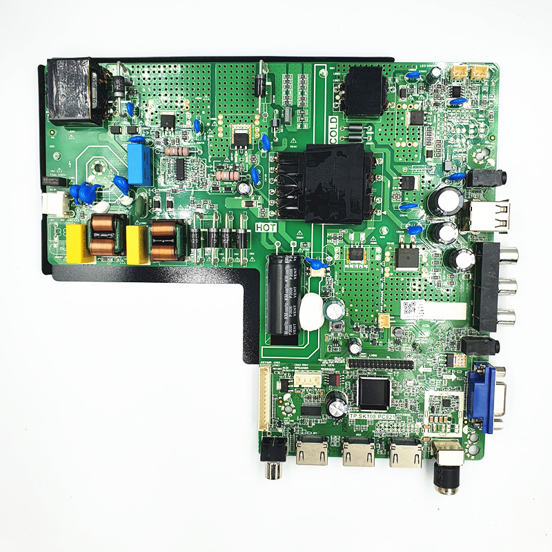 New three in one TV motherboard TP SK108 PC821 Support 65 in
