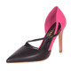 9cm French girl color matching sweet stiletto high heels new hollow pointed hollow one word belt single shoes women 40