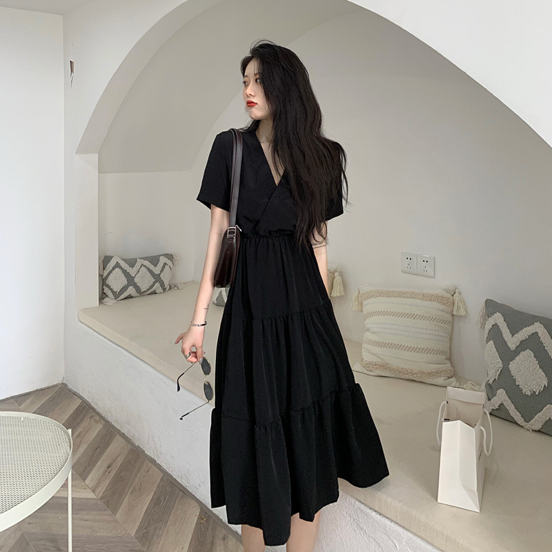 Fat Sister Big Size Dress Woman Dress Foreign Dress Slim Fit Slim Fit Slim salt can be sweet and long dresses