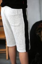 JJ CUHK Child Summer Outlet European And European Wool Circles CUHK Children Midpants Children Summer Shorts Black Grey