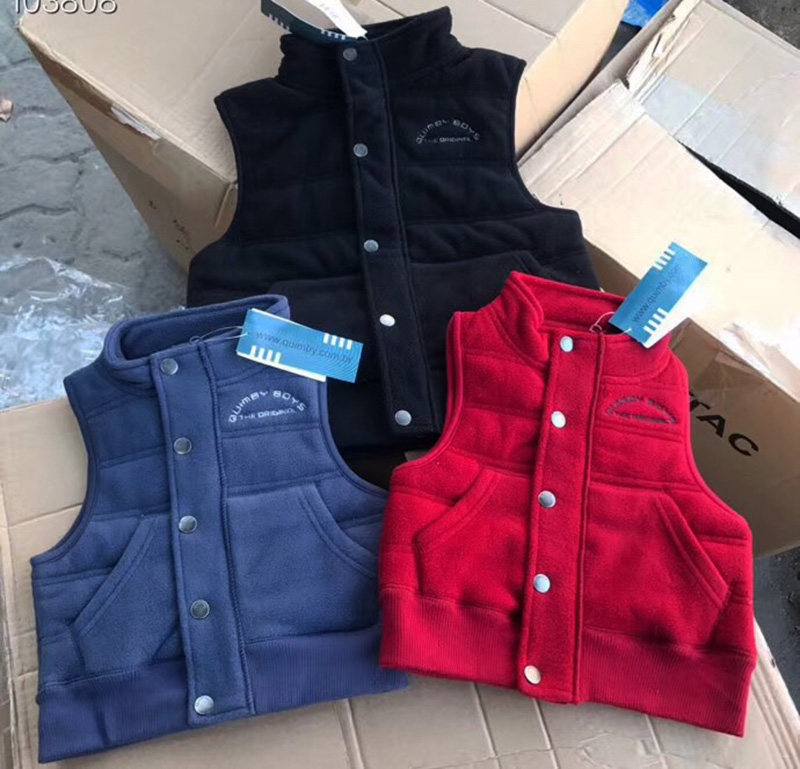 JJ autumn and winter export double widened thickened fattened children's waistcoat