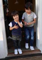 JJ Flat Thread Knit Fabric Children Spring Autumn Vest Waistcoat