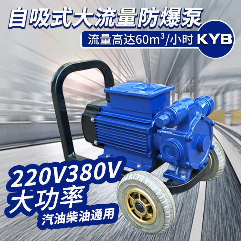 220V380V large-flow oil pump explosion-proof unloading pump self-priming oil pump methanol gasoline diesel vehicle refueling machine