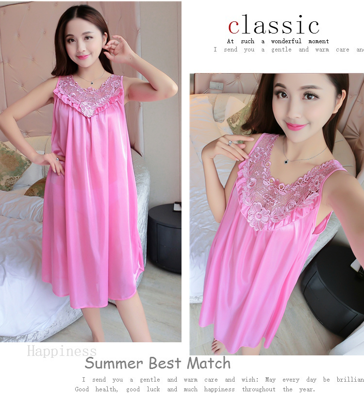 Siêu lớn kích thước nightdress nữ mùa hè 300 pound phụ nữ mang thai cộng với phân bón để tăng 230 lỏng kích thước lớn mang thai băng lụa dài đồ ngủ