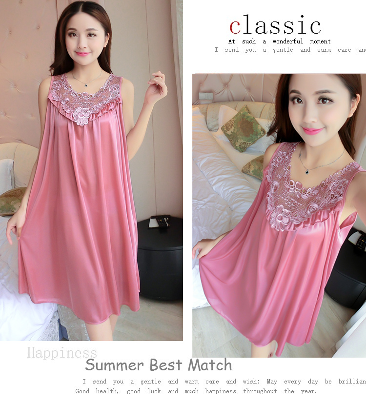 Siêu lớn kích thước nightdress nữ mùa hè 300 pound phụ nữ mang thai cộng với phân bón để tăng 230 lỏng kích thước lớn mang thai băng lụa dài đồ ngủ