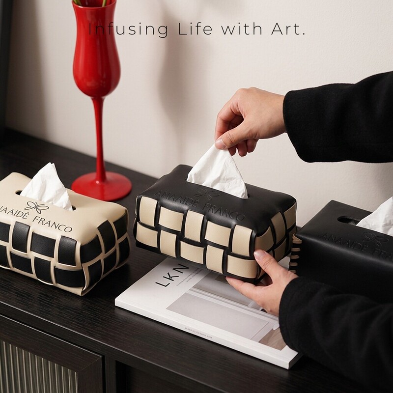Italian-Style Hotel Tissue Box, Living Room, Light Luxury, High-End, Artistic, High-Class, Creative Desktop Designer Tissue Box
