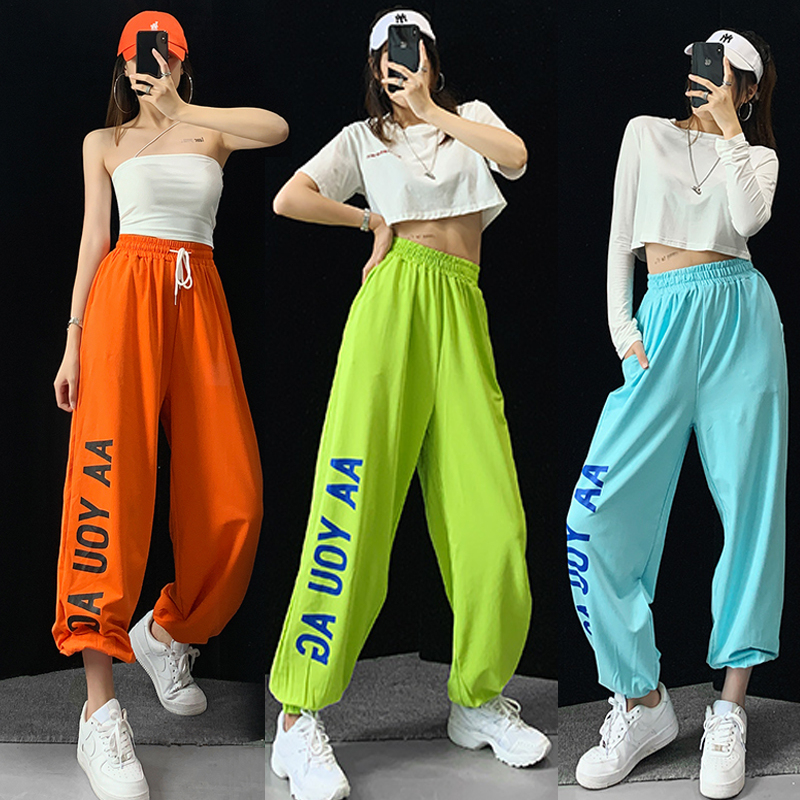 European and American Style ins Loose Casual Jazz Sweatpants for Women, High-Waisted, Thin Summer Style, Jazz Jogger Pants, Dance Pants European and American Style ins Loose Casual Jazz Sweatpants for Women, High-Waisted, Thin Summer Style, Jazz Jogger Pants, Dance Pants