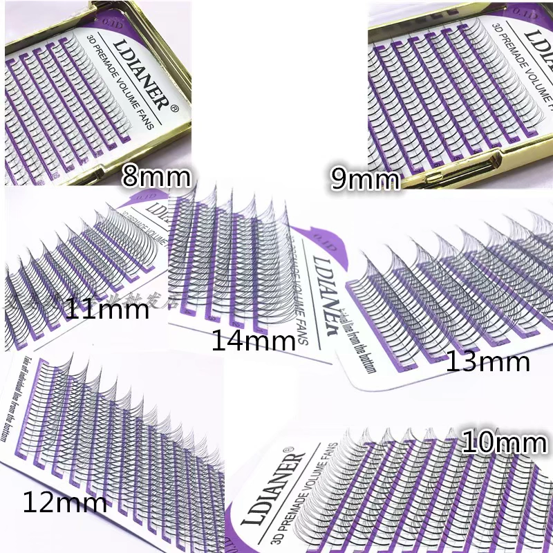 Sang trọng Ghép tóc Thẩm mỹ viện Hoa 3D-0,1-D Lông mi giả tự nhiên cong - Lông mi giả mi giả từng sợi