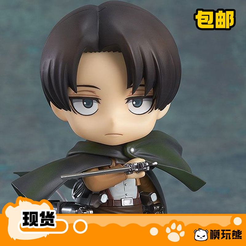 Model Toy Bear Gsc Nendoroid Attack on Titan Soldier Levi Reprint Figure in Stock