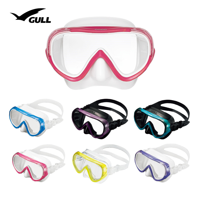 Japan GULL COCO MASK diving mask deep diving snorkeling diving lung women's children's mask anti-UV spot
