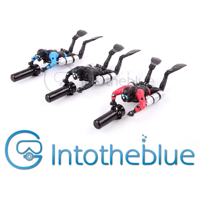 INTOTHEBLUE side-mounted diver model hand-made double-bottle car decoration diving doll three colors optional