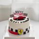 汽车蛋糕装饰红色跑车赛车敞篷车越野车摆件男神男士爸爸生日装扮