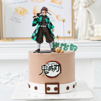 The Ghosts Blade Series baking cake Decorative Pendulum Boy Birthday Party Cartoon Character Doll Dress Costume