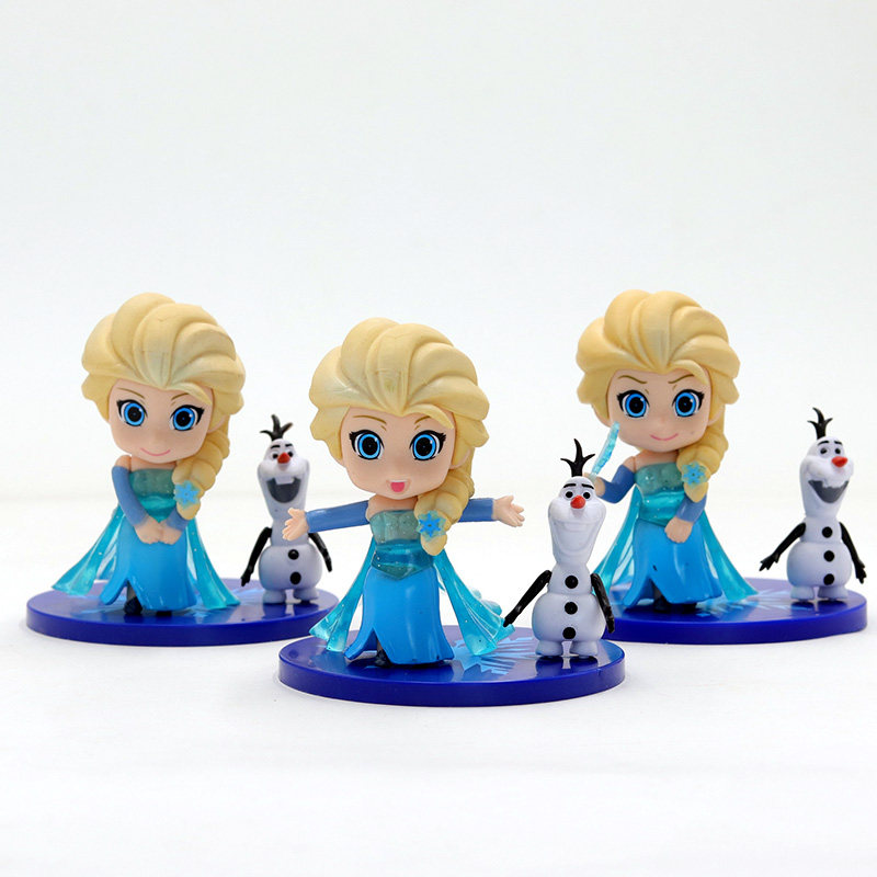 Cake Decoration Ornament Ice Princess Ornament Cake Doll Decoration Doll Baking Model Q Version