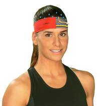 Summer outdoor sports headband breathable sweat-absorbent sweatband mens and womens marathon long running headband