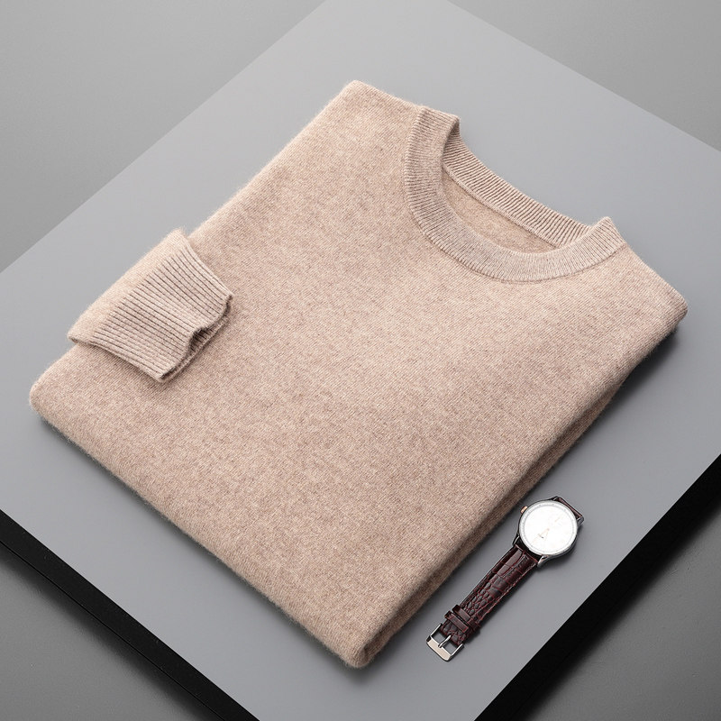 Classic Round Neckline Cashmere Sweater Loose Casual Inner Lap Clothes Youth Warm Blouse Hills Cashmere Sweater Sweater Sweatshirt